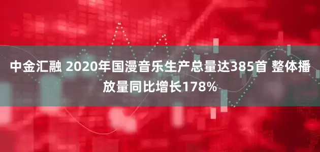 中金汇融 2020年国漫音乐生产总量达385首 整体播放量同比增长178%